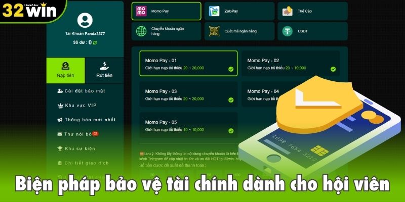 Biện pháp bảo vệ tài chính dành cho hội viên